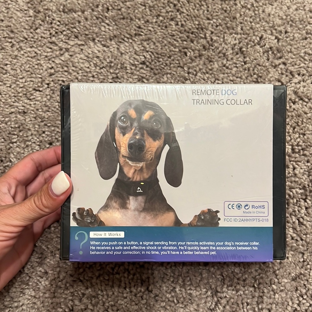 Remote dog training collar